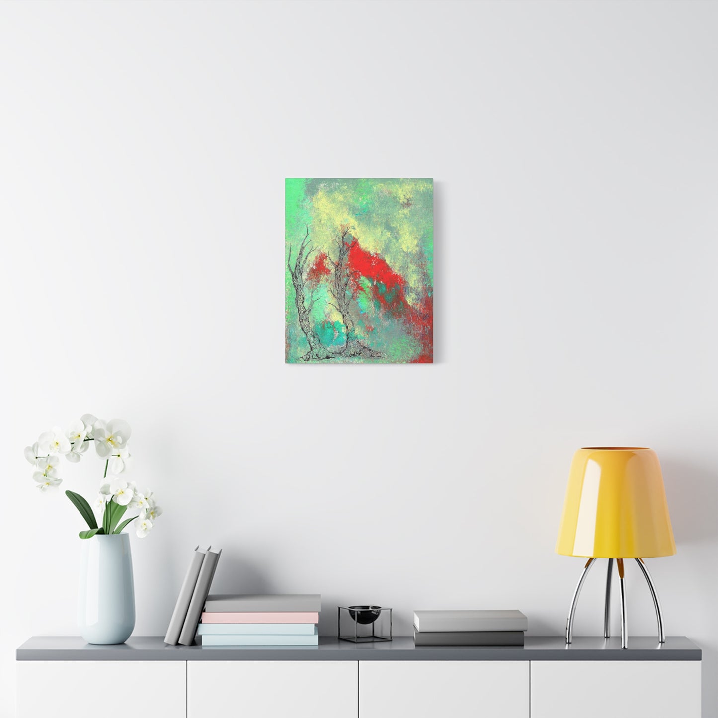 Titled "Retro Done This Way" Abstract On Canvas