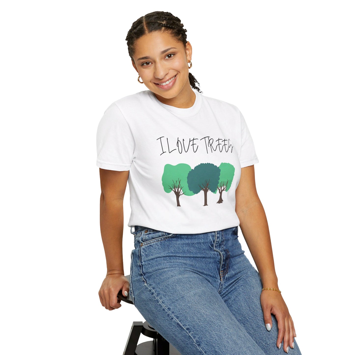 Unisex T-Shirt - I Love Trees Quote, Save the Planet, Earth Day, Environment Clothing
