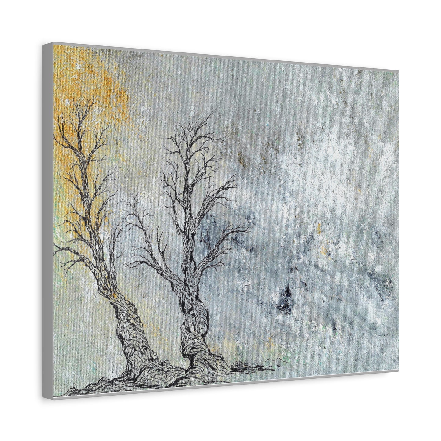 Titled "Trees In The Forest Of Life" Abstract On Canvas
