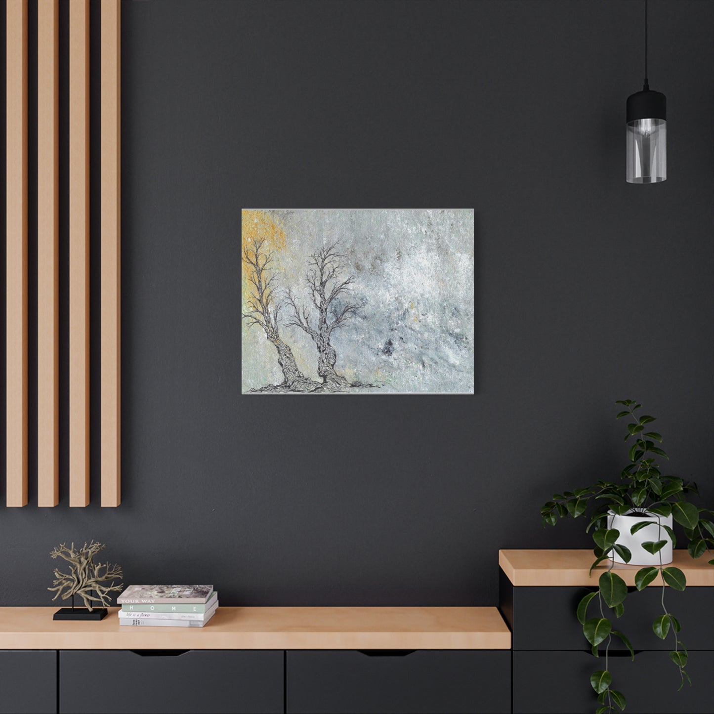 Titled "Trees In The Forest Of Life" Abstract On Canvas