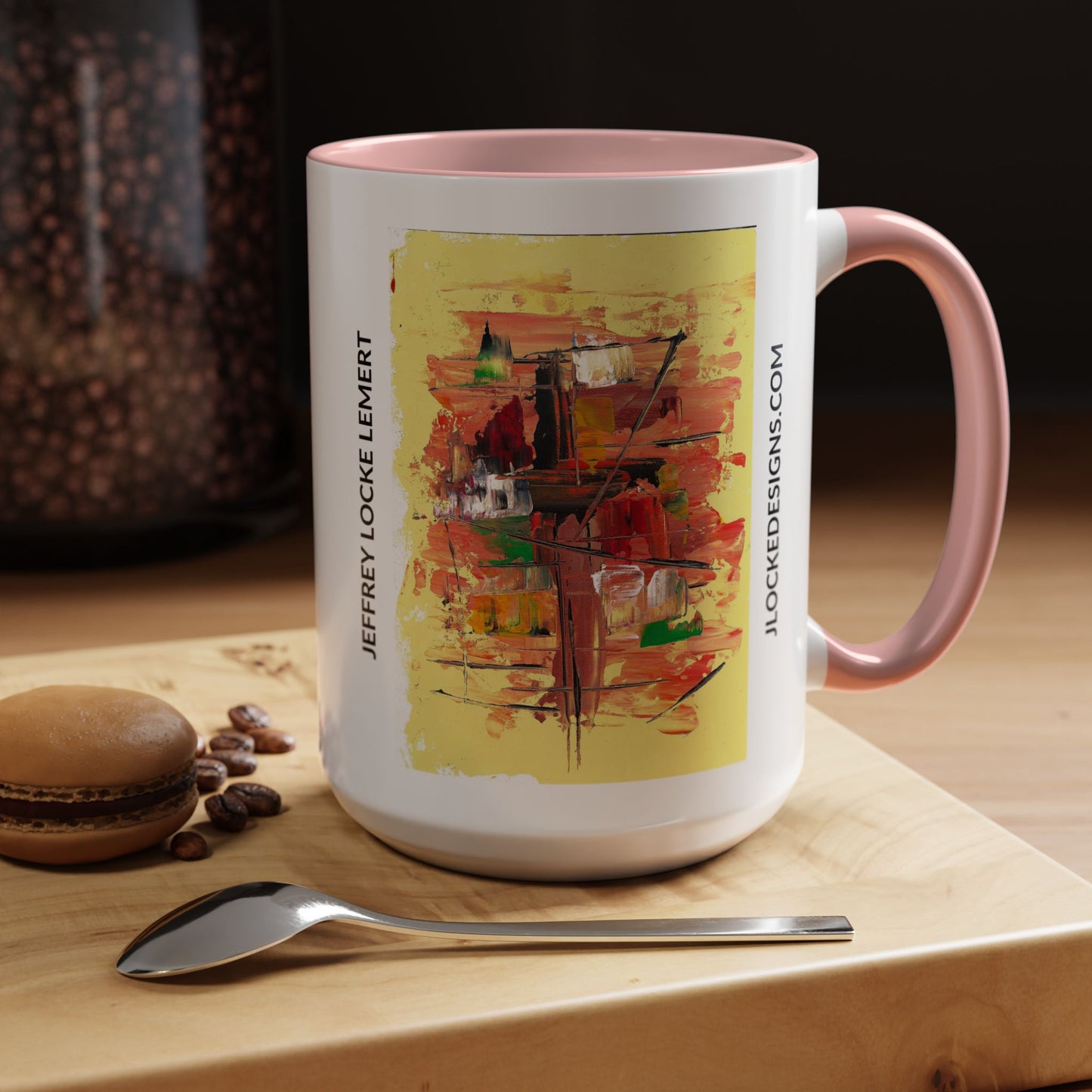 Coffee Mug With Original Art Design In The Harbor