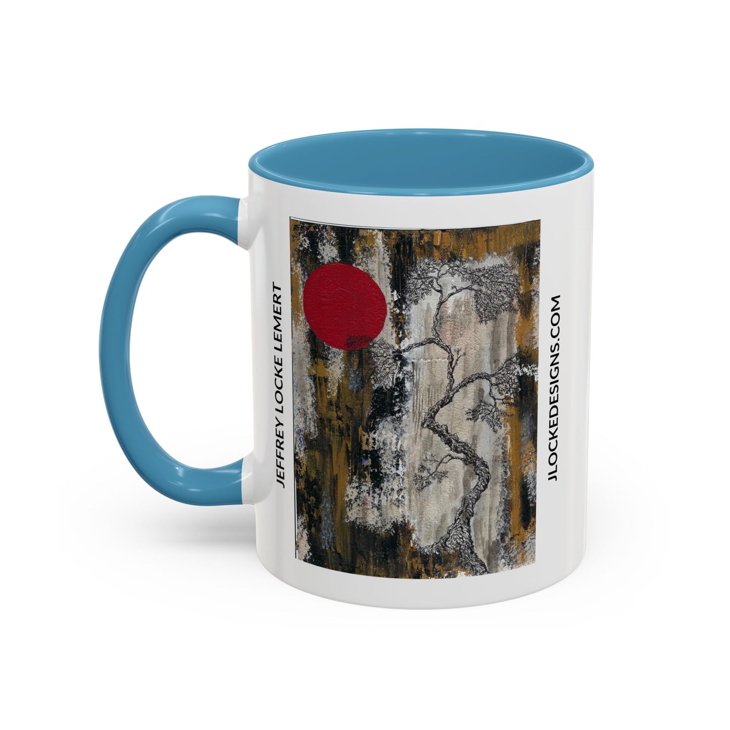 Coffee Mug With Original Art Design When The Red Moon Rises
