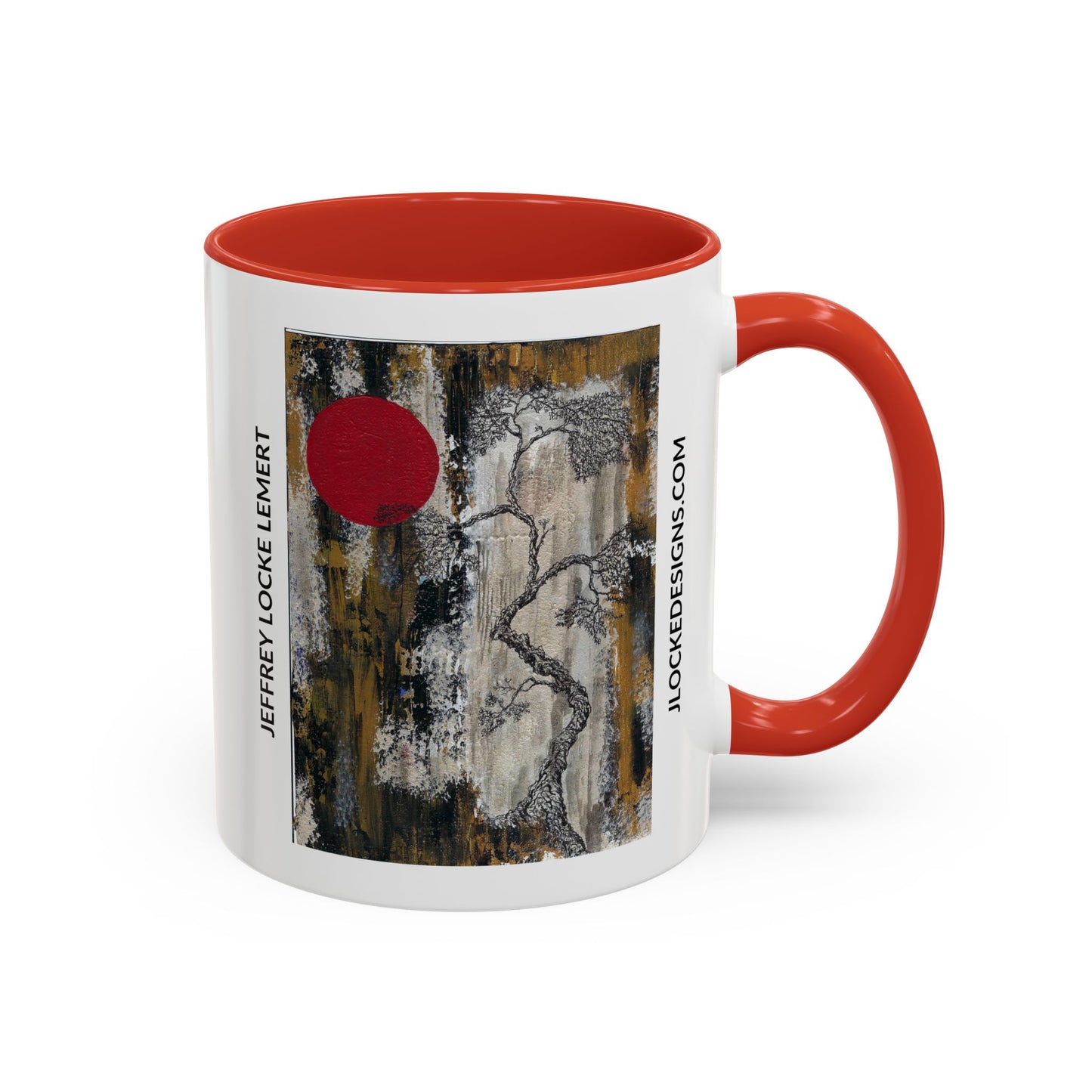 Coffee Mug With Original Art Design When The Red Moon Rises