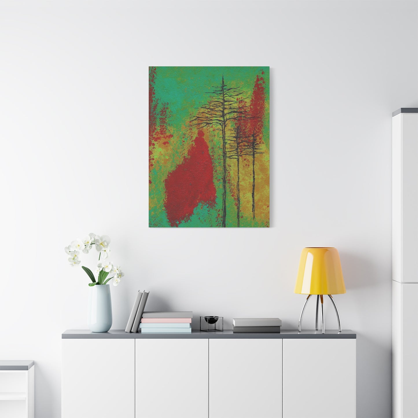 Titled "Density" Acrylic And Ink On Canvas