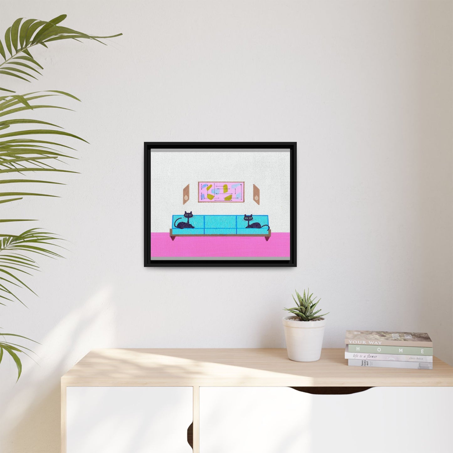 Well Behaved Vintage Inspired Framed Canvas Print