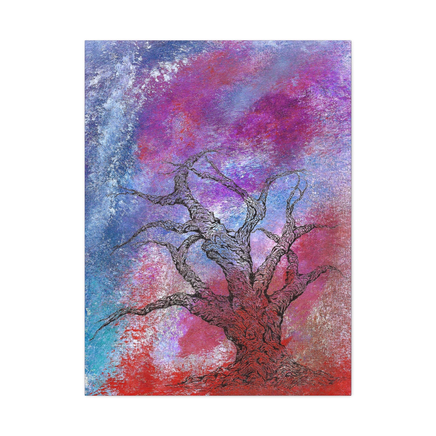 Titled "When Trees Dream" Abstract On Canvas