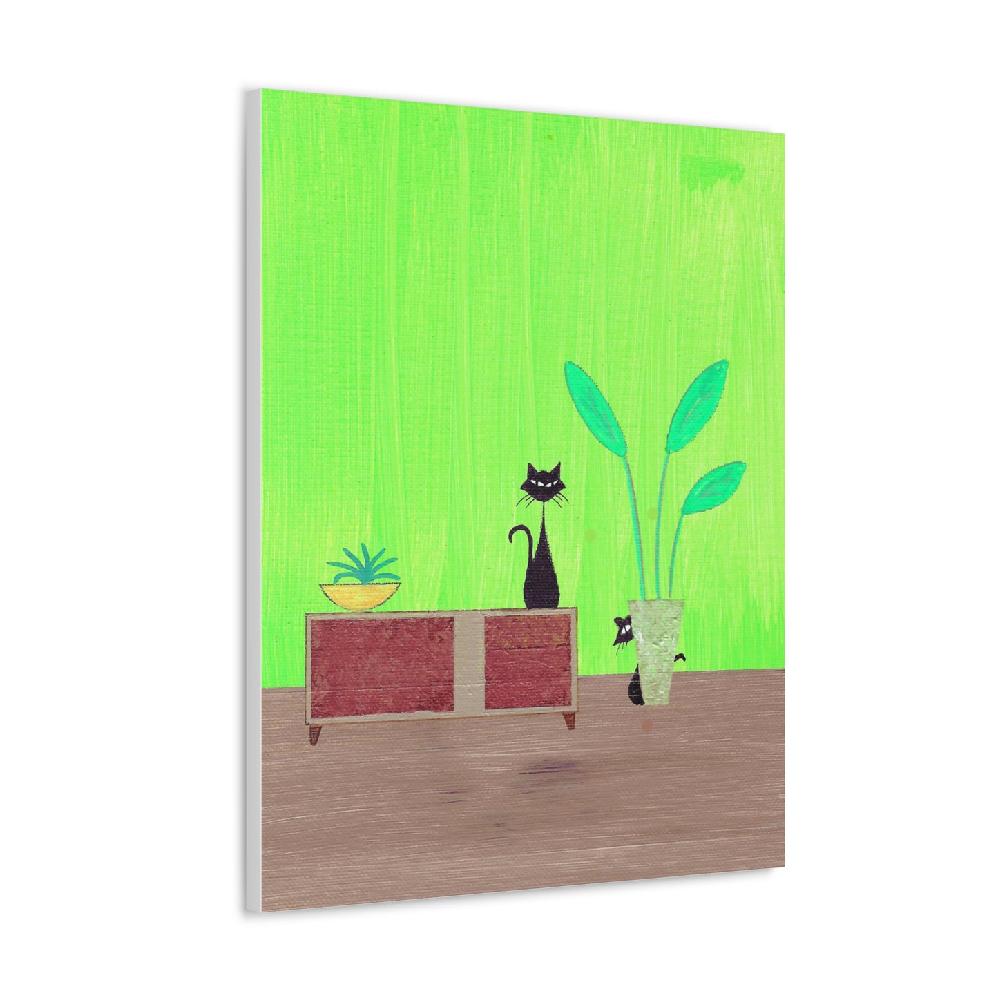 Peek-A-Boo Vintage Inspired Canvas Print