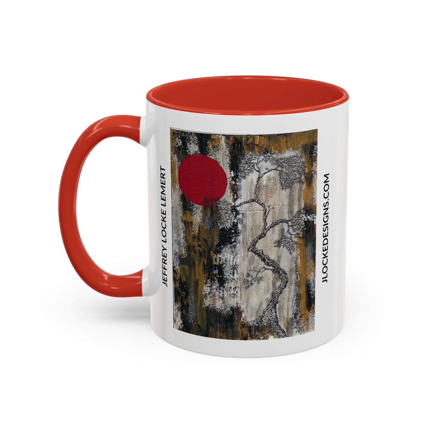 Coffee Mug With Original Art Design When The Red Moon Rises