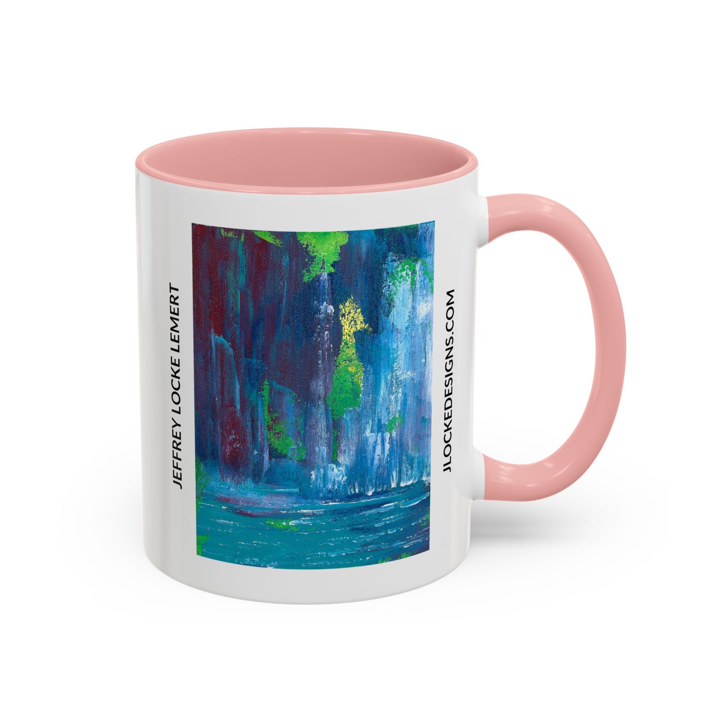 Coffee Mug With Original Art Design Waterfall