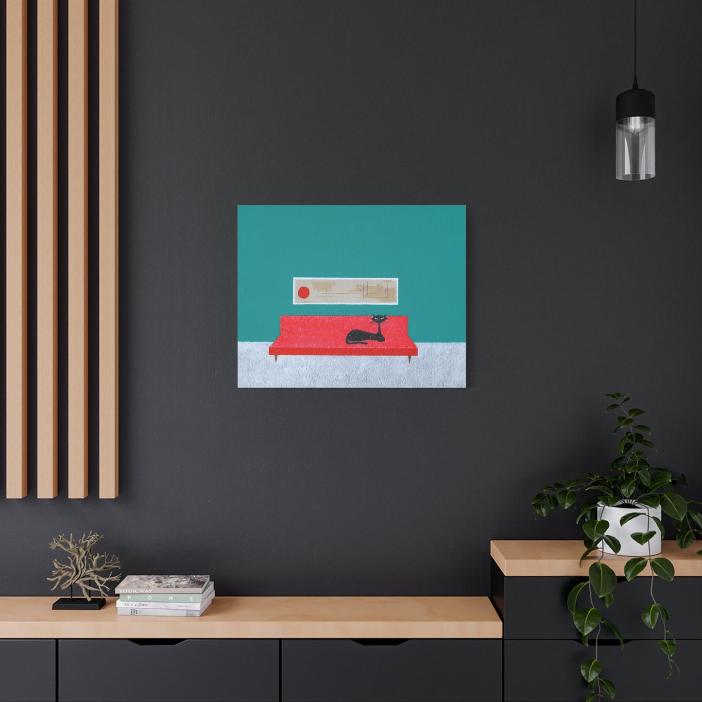Art Kitty 1 Vintage Inspired Canvas Print