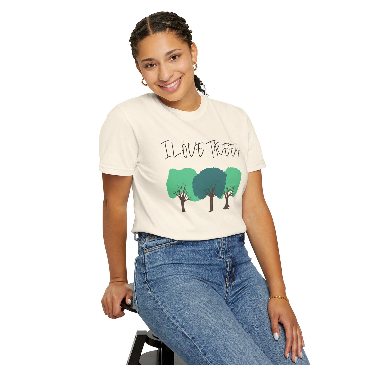 Unisex T-Shirt - I Love Trees Quote, Save the Planet, Earth Day, Environment Clothing