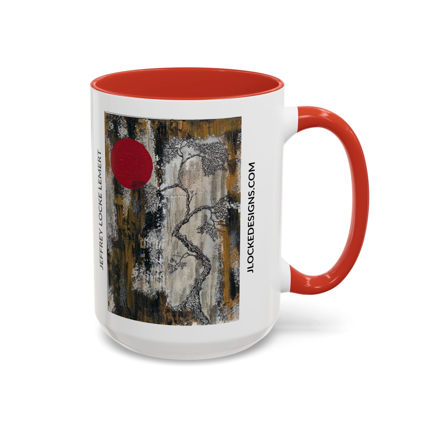 Coffee Mug With Original Art Design When The Red Moon Rises