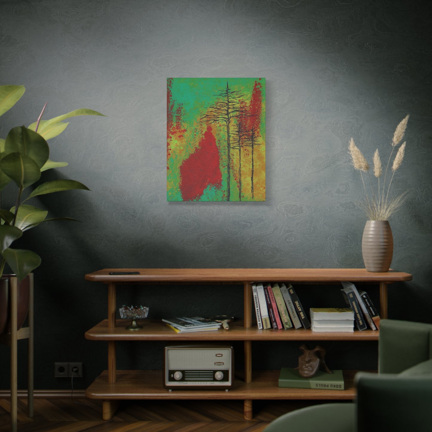 Titled "Density" Acrylic And Ink On Canvas