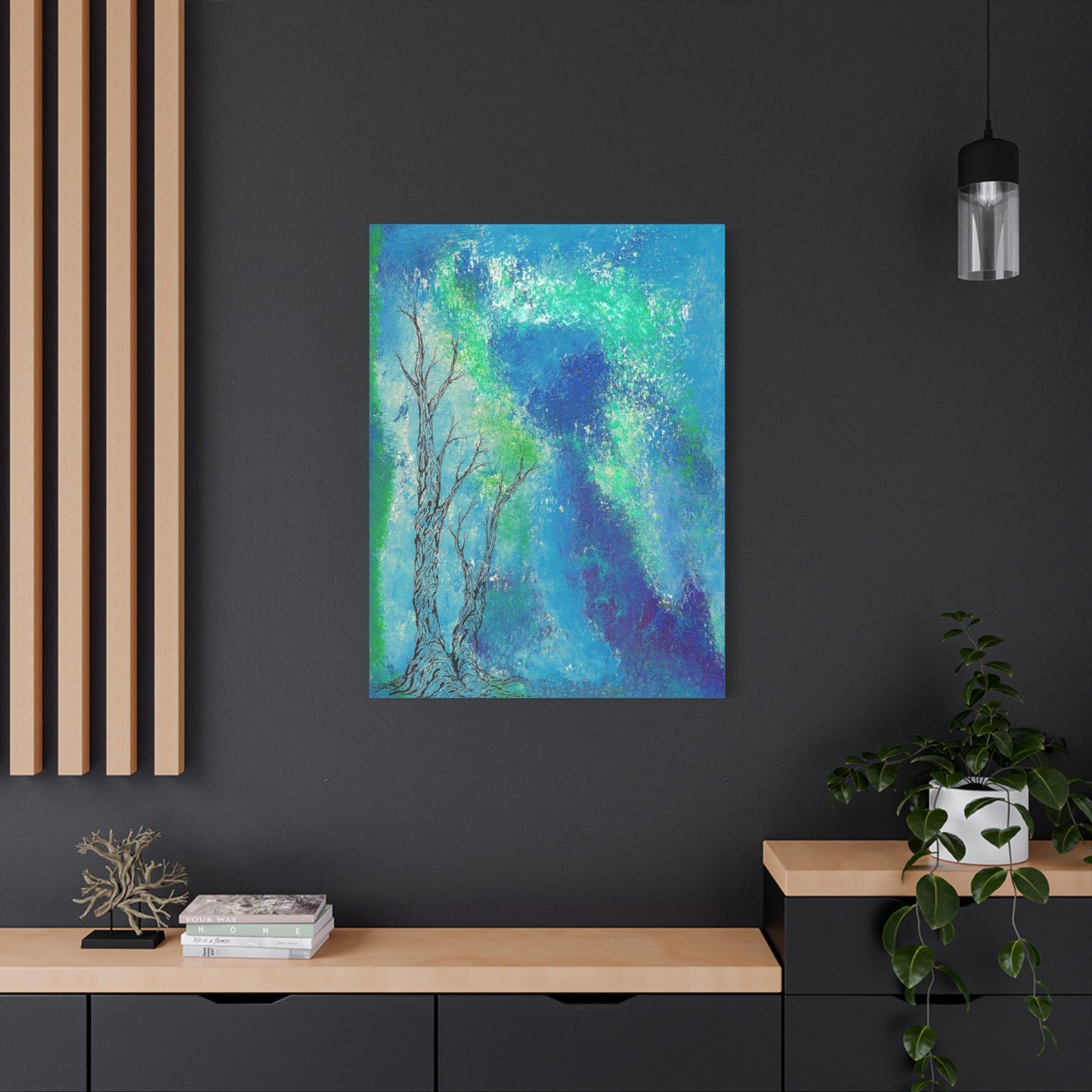 Titled "Into The Unknown" Abstract On Canvas