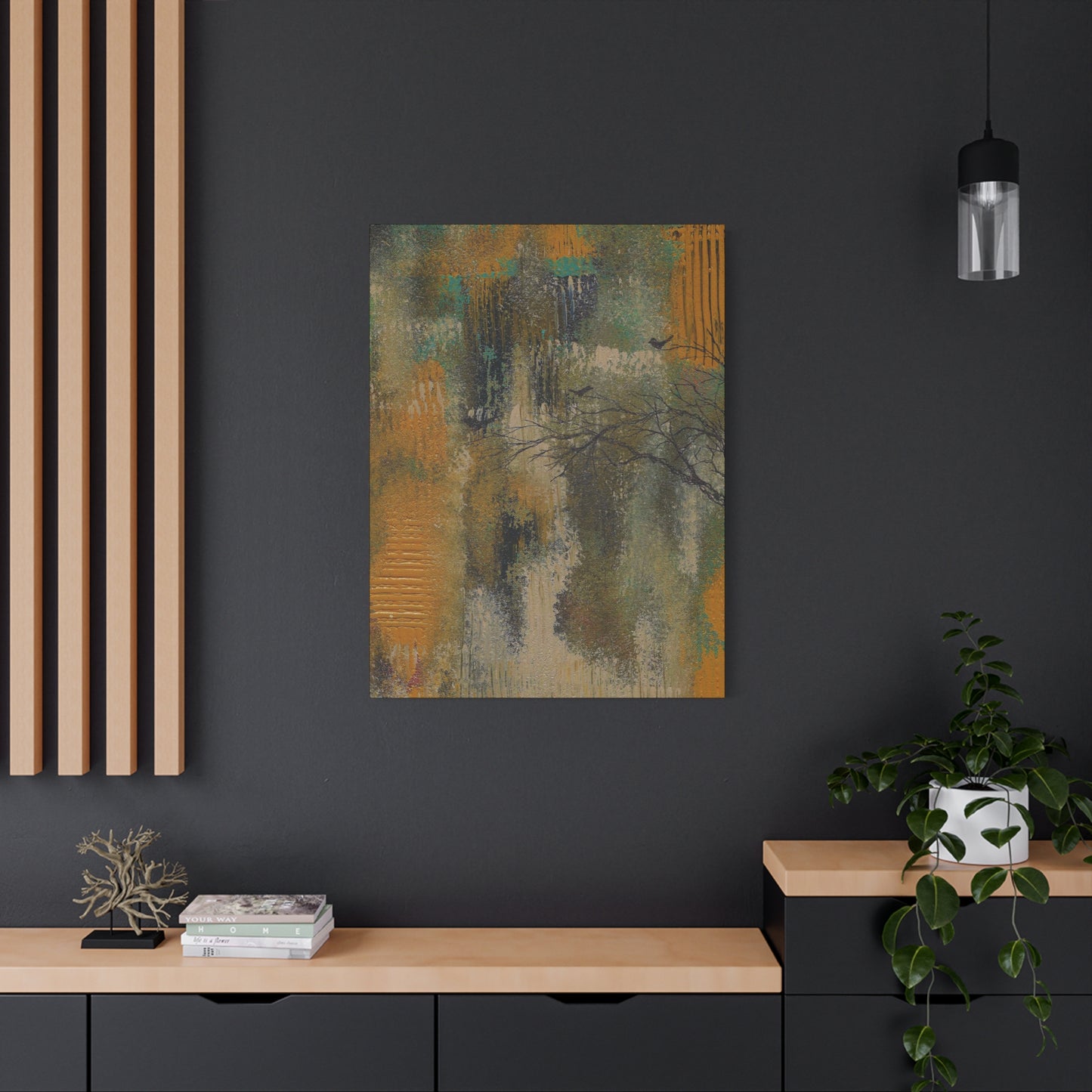 Titled "Sanctuary" Abstract On Canvas