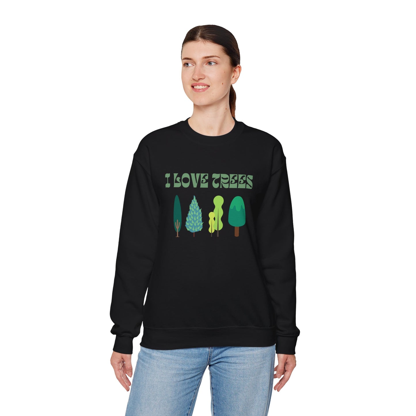 I Love Trees Sweatshirt Unisex In Multiple Colors