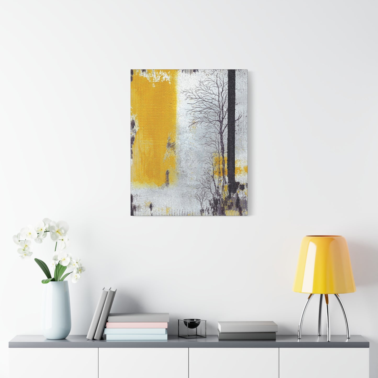 Titled "When The Sun Rises" Abstract On Canvas