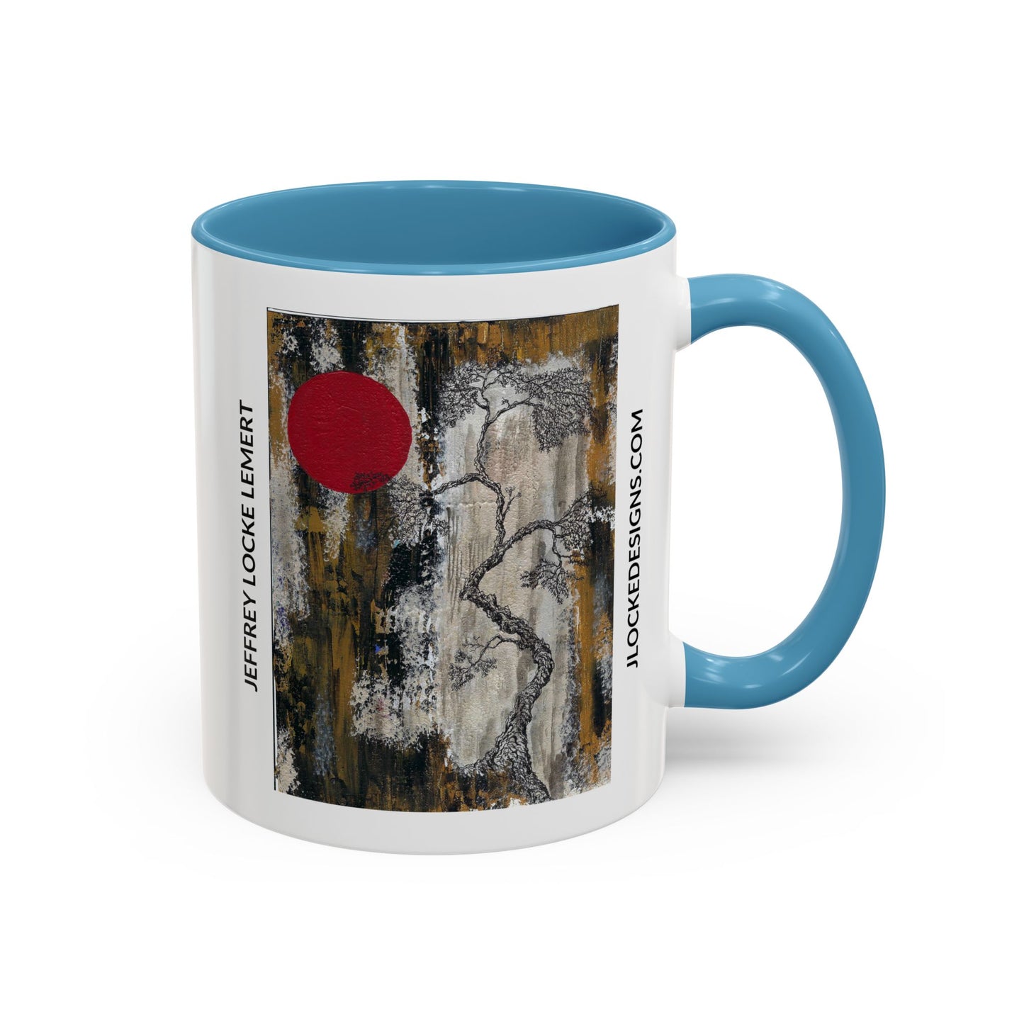 Coffee Mug With Original Art Design When The Red Moon Rises