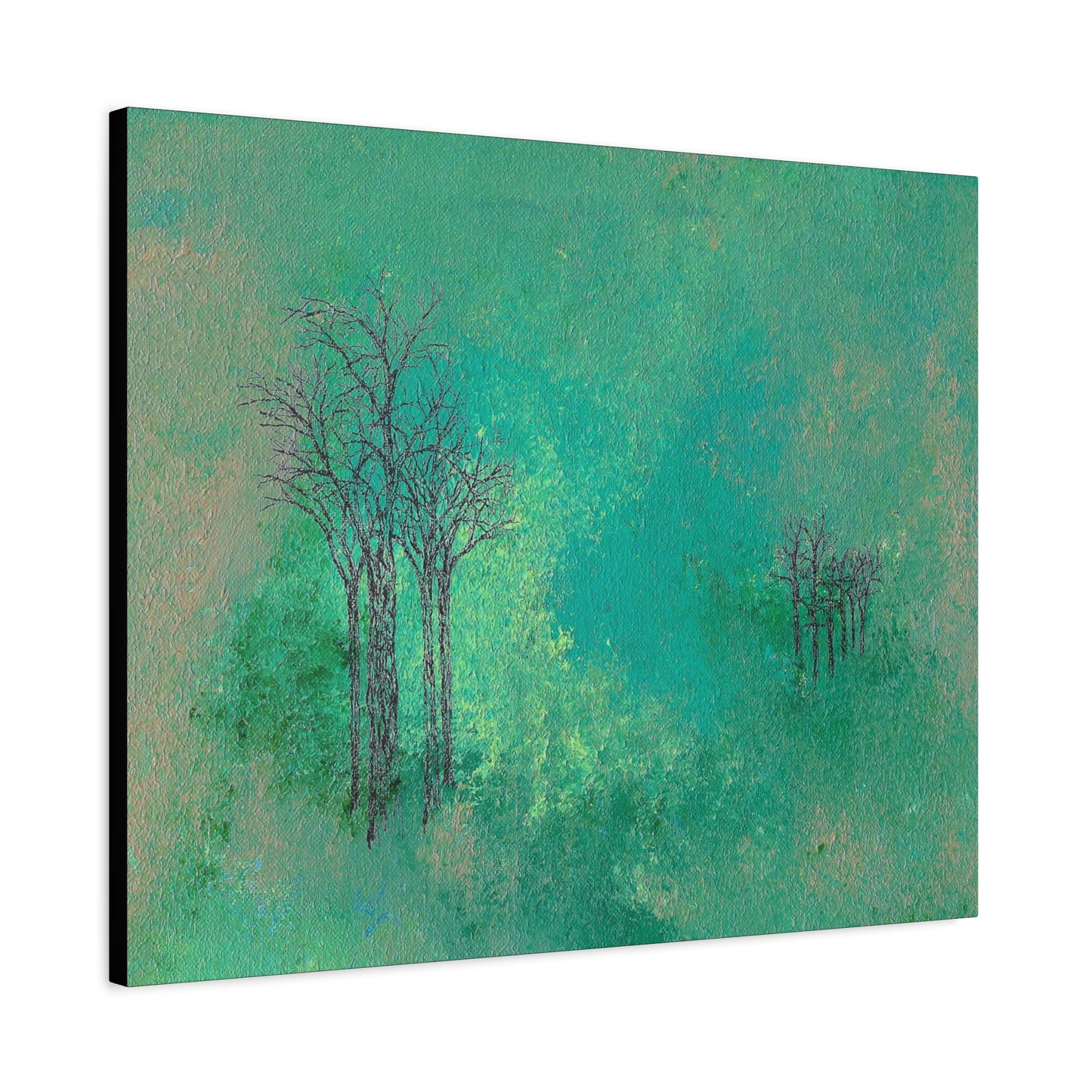 Titled "Trees In The Clouds" Abstract On Canvas
