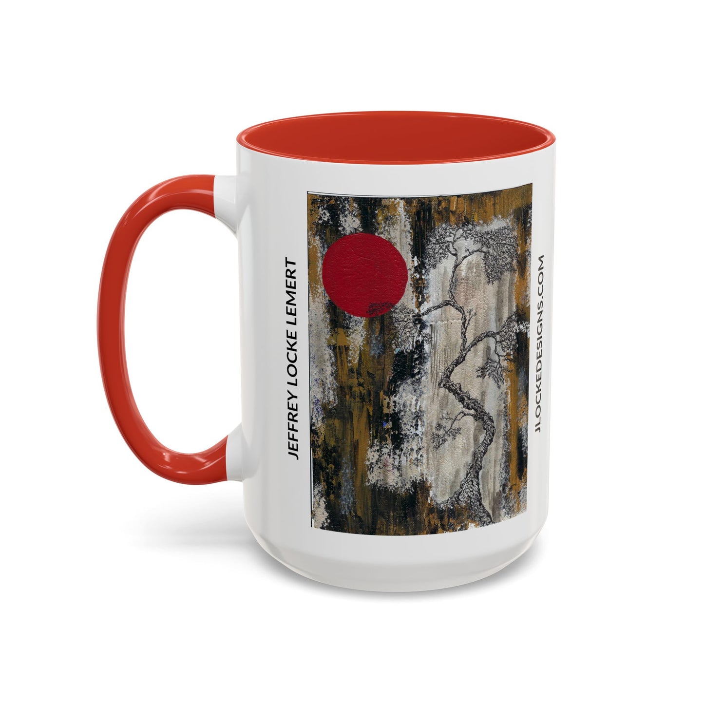 Coffee Mug With Original Art Design When The Red Moon Rises