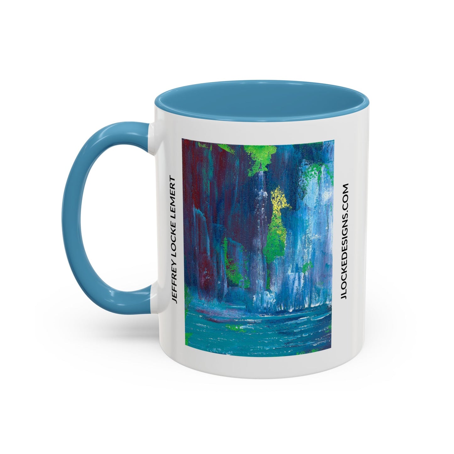 Coffee Mug With Original Art Design Waterfall