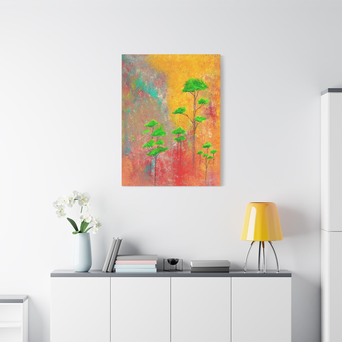 Titled "Afrika" Abstract On Canvas