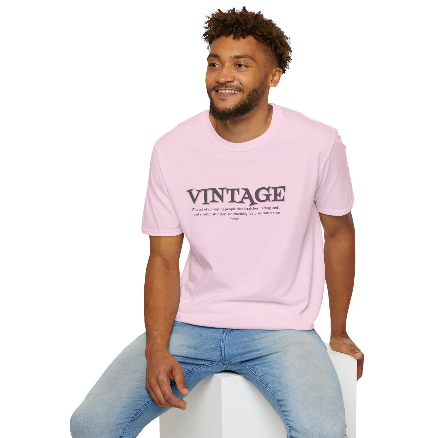 Vintage Definition T-Shirt — Text-Only Retro Typography Shirt