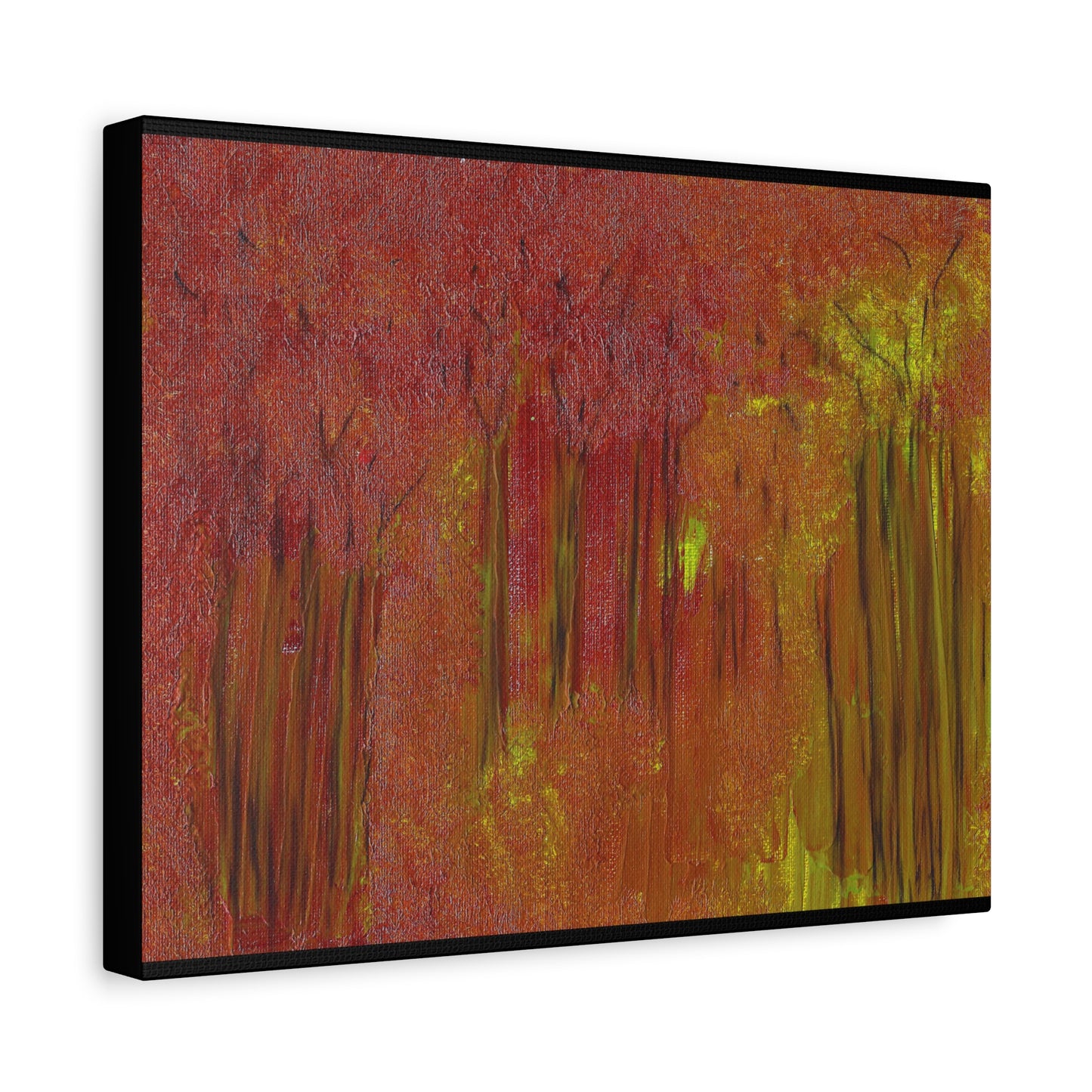 Titled "The Whispering Forest" Abstract On Canvas