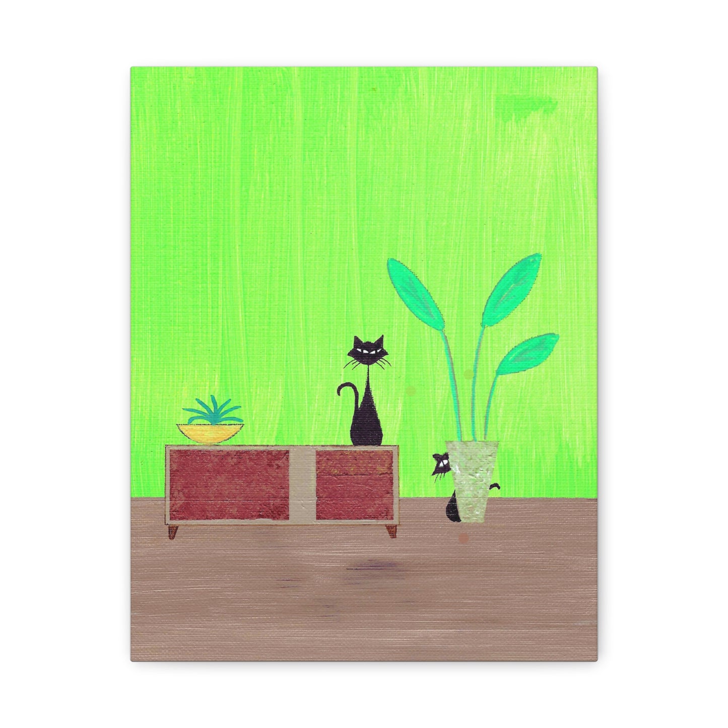 Peek-A-Boo Vintage Inspired Canvas Print