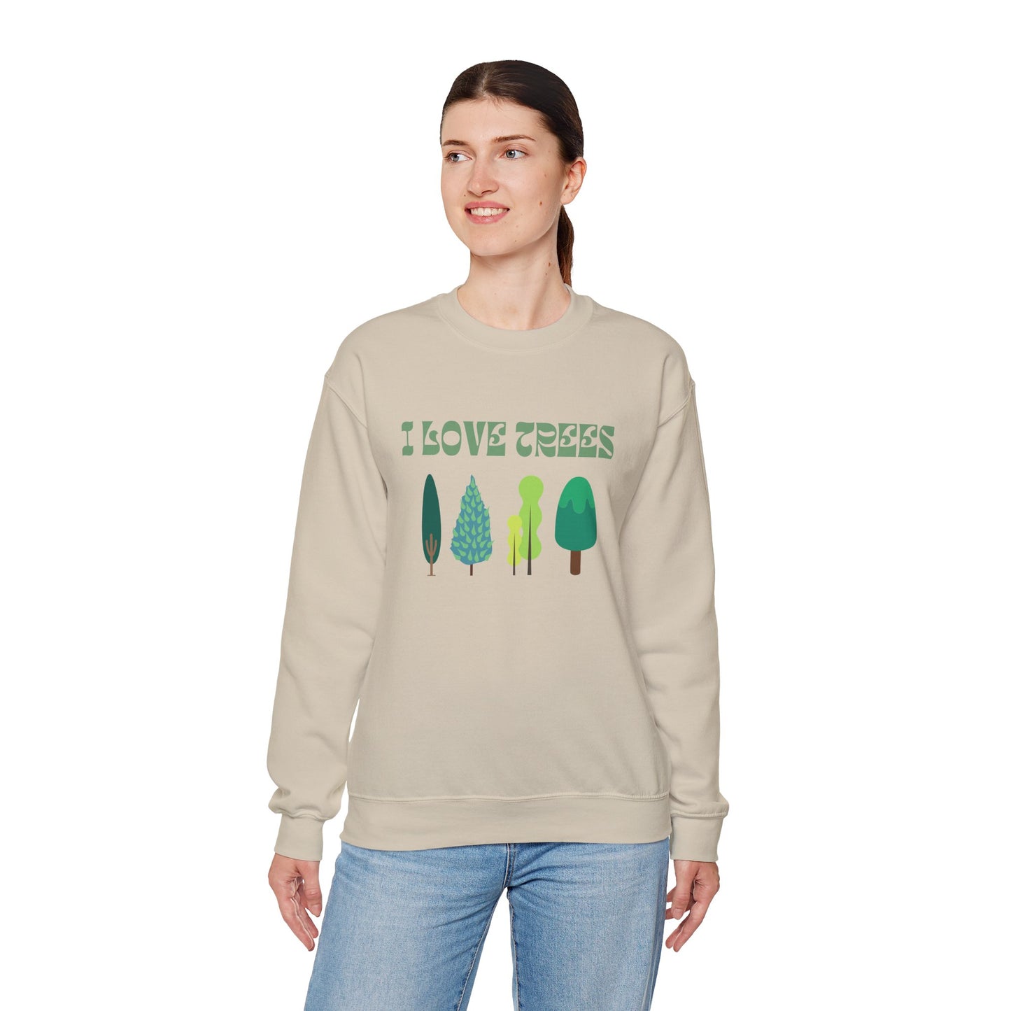 I Love Trees Sweatshirt Unisex In Multiple Colors