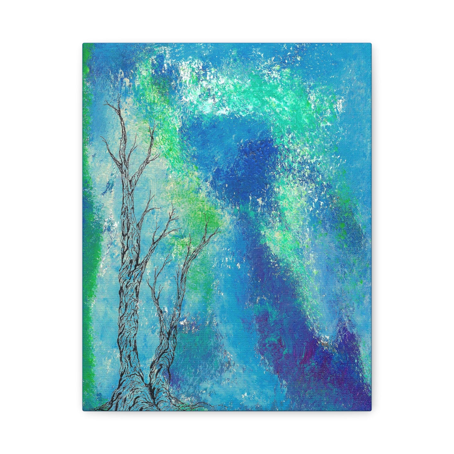 Titled "Into The Unknown" Abstract On Canvas