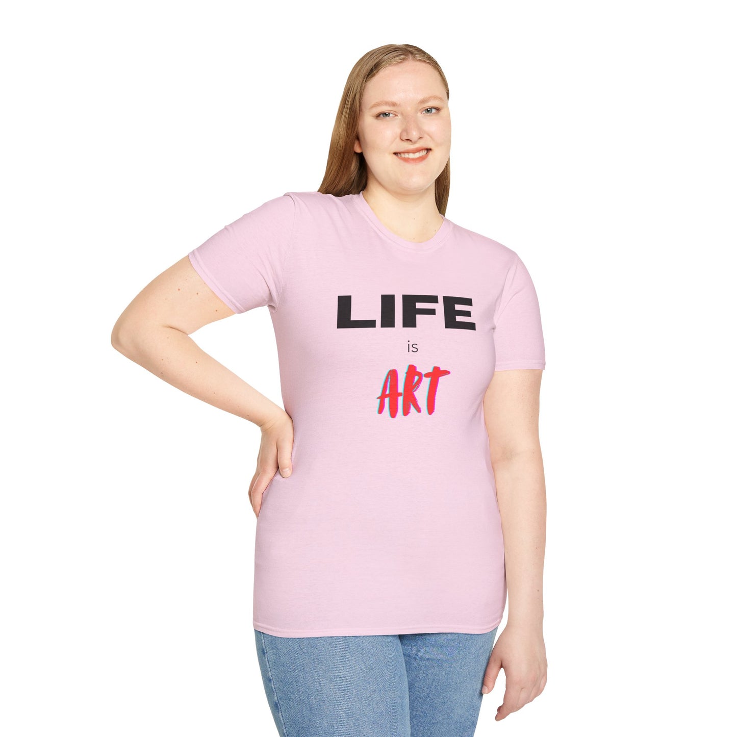 Graphic T-Shirt - Life Is Art Saying
