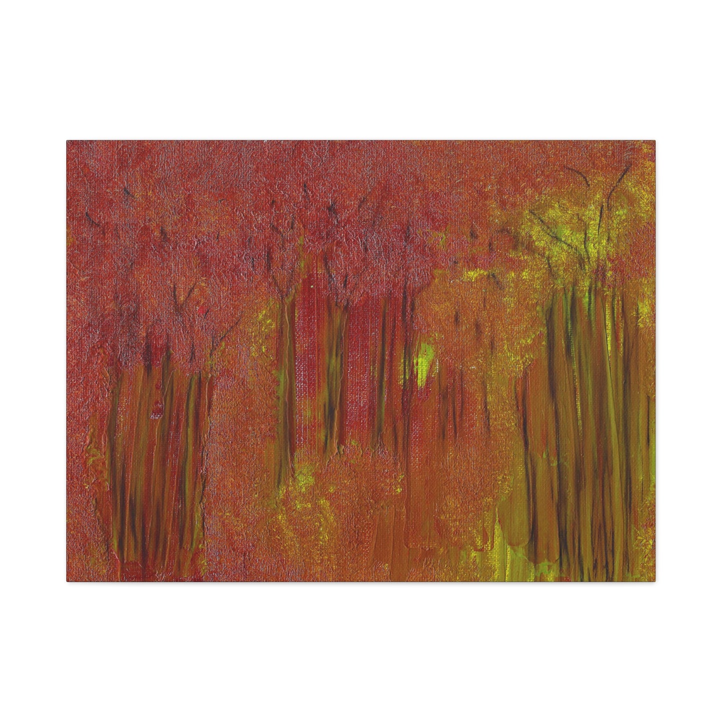 Titled "The Whispering Forest" Abstract On Canvas