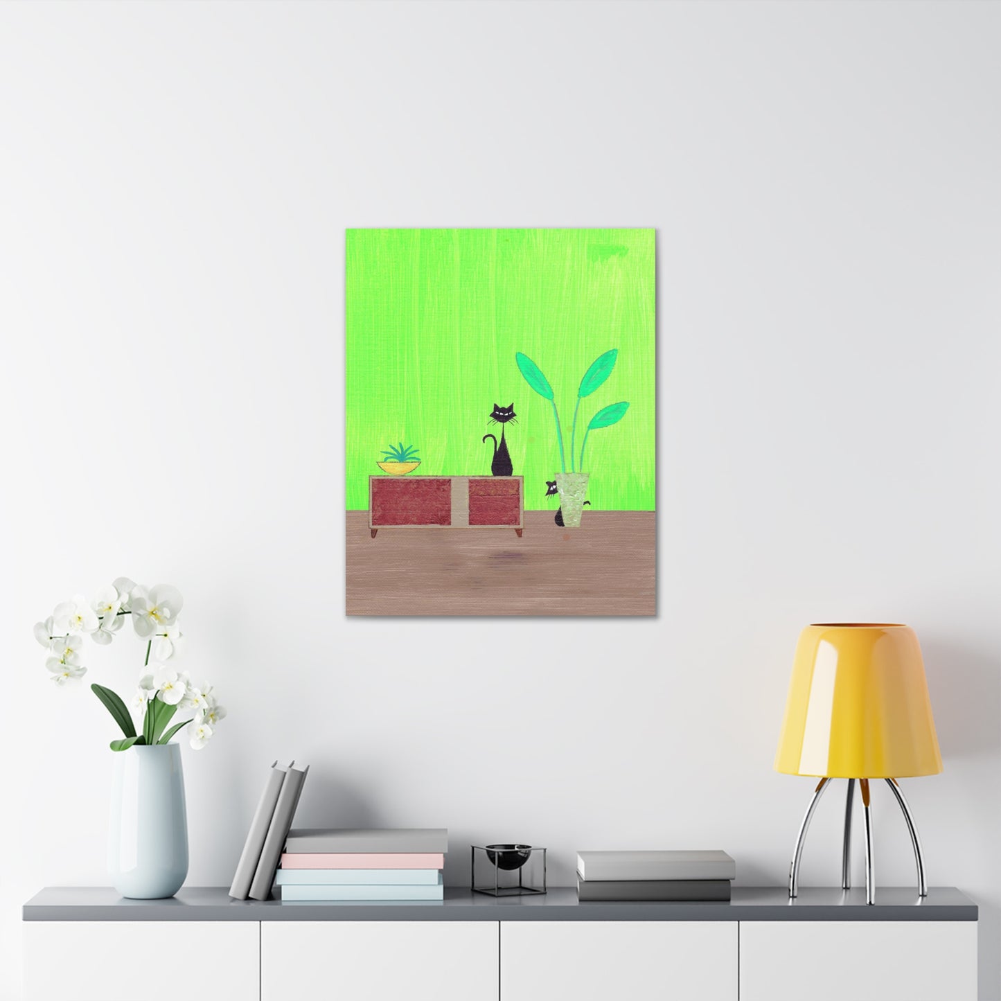 Peek-A-Boo Vintage Inspired Canvas Print
