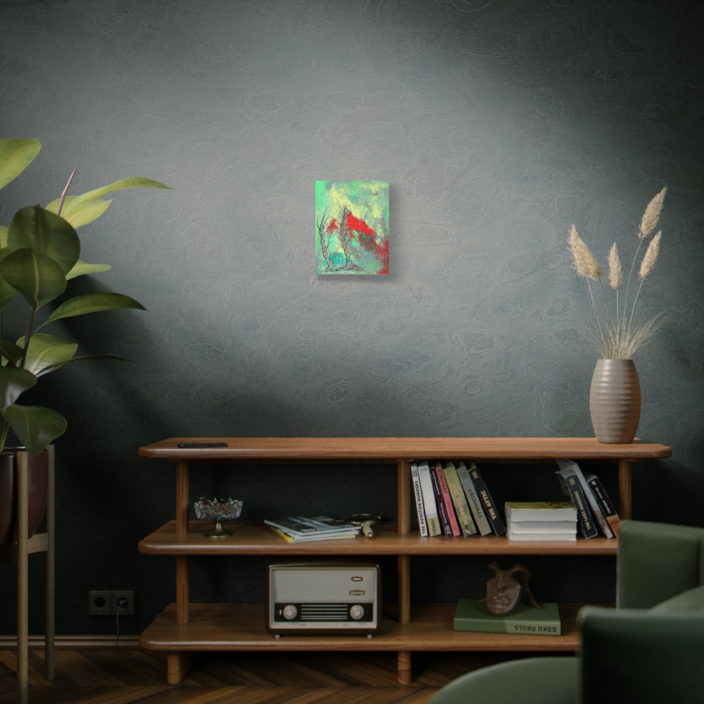Titled "Retro Done This Way" Abstract On Canvas