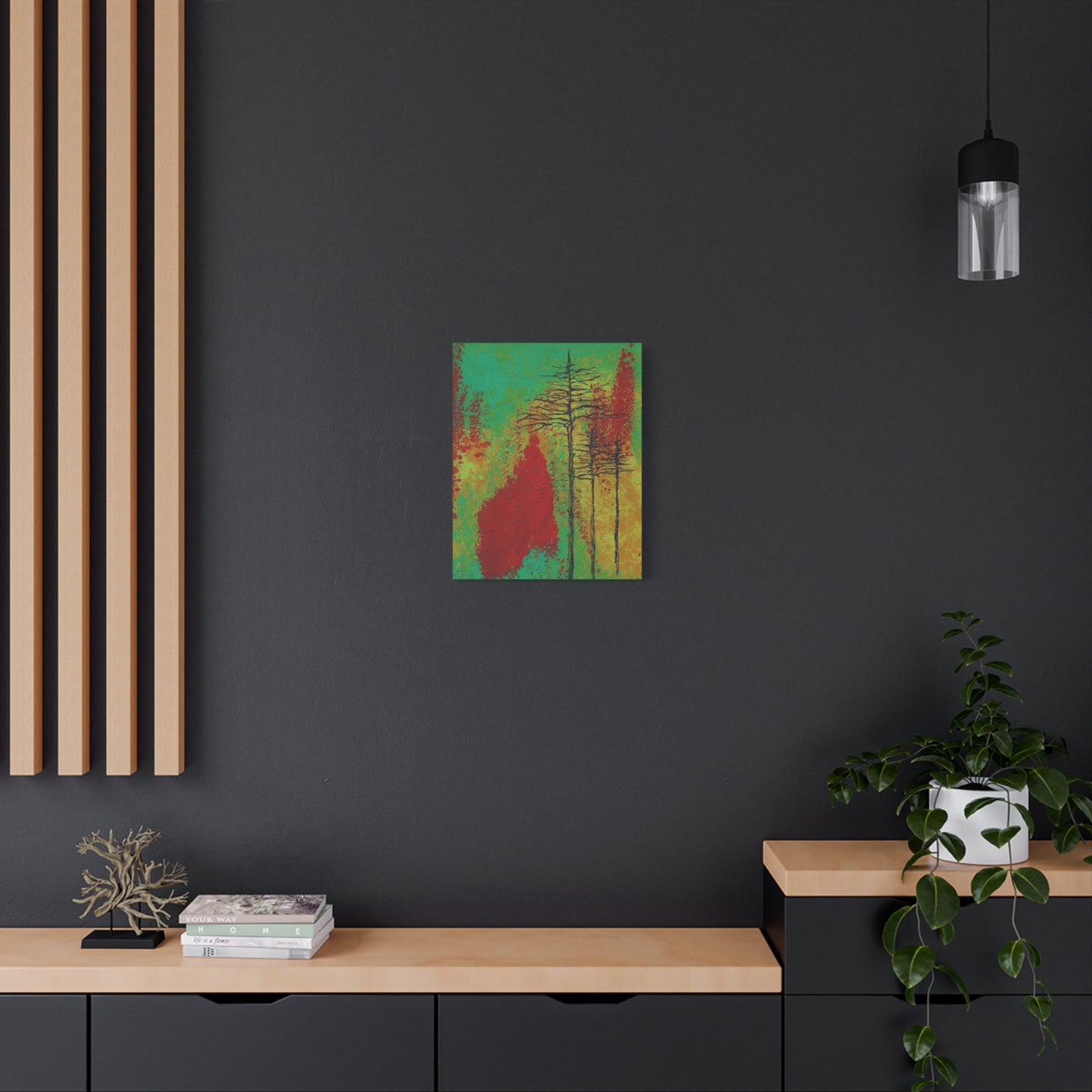 Titled "Density" Acrylic And Ink On Canvas