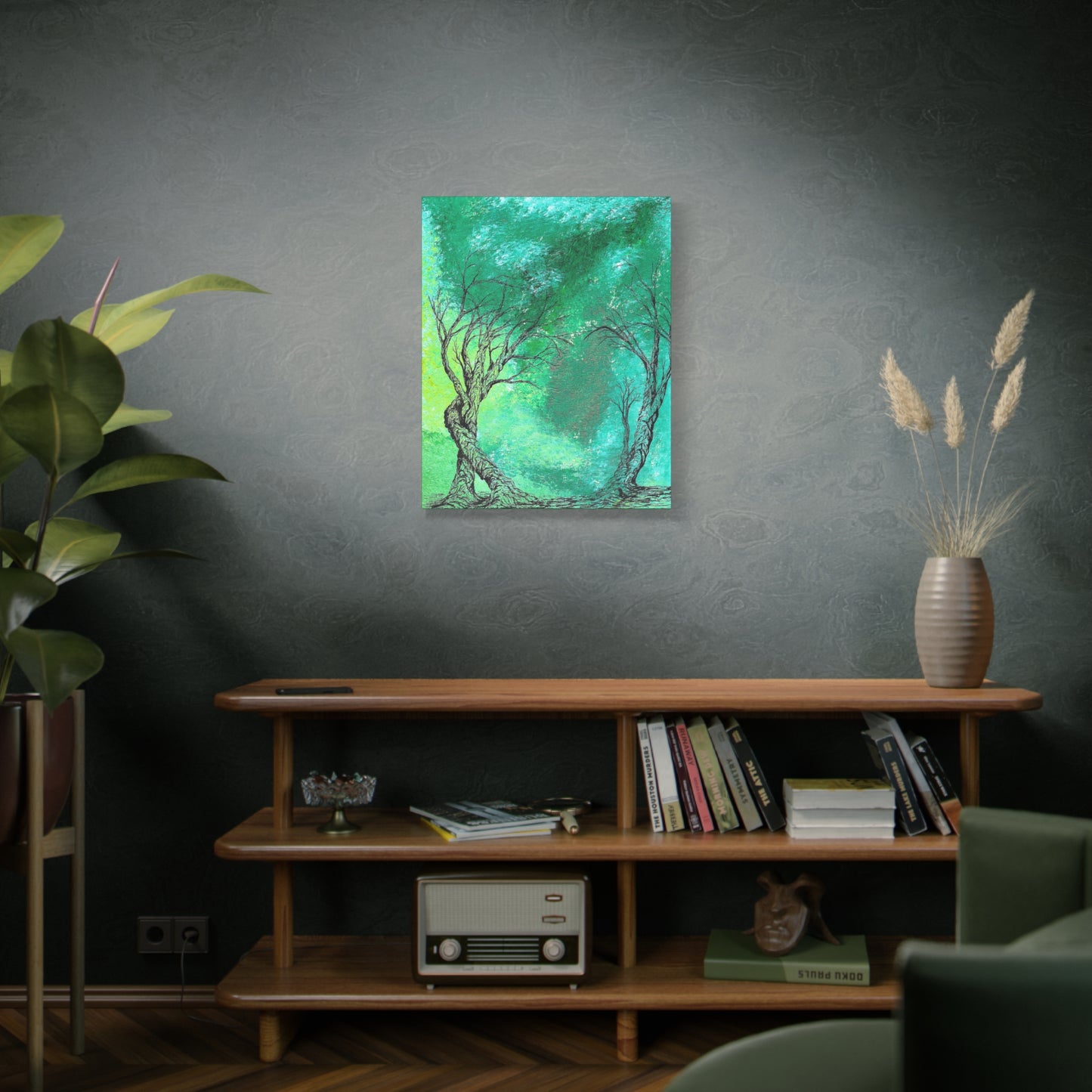 Titled "The Portal" Abstract On Canvas