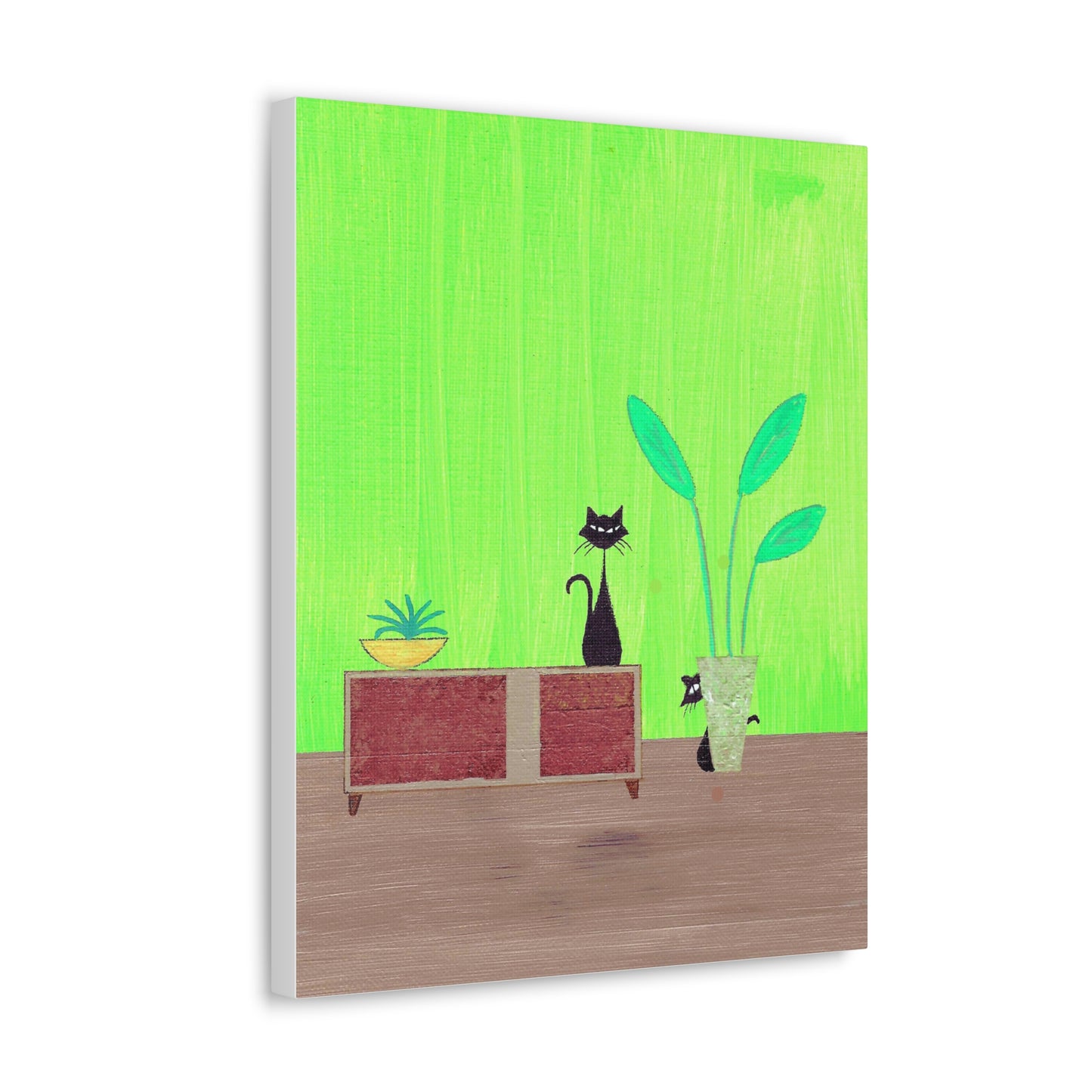 Peek-A-Boo Vintage Inspired Canvas Print