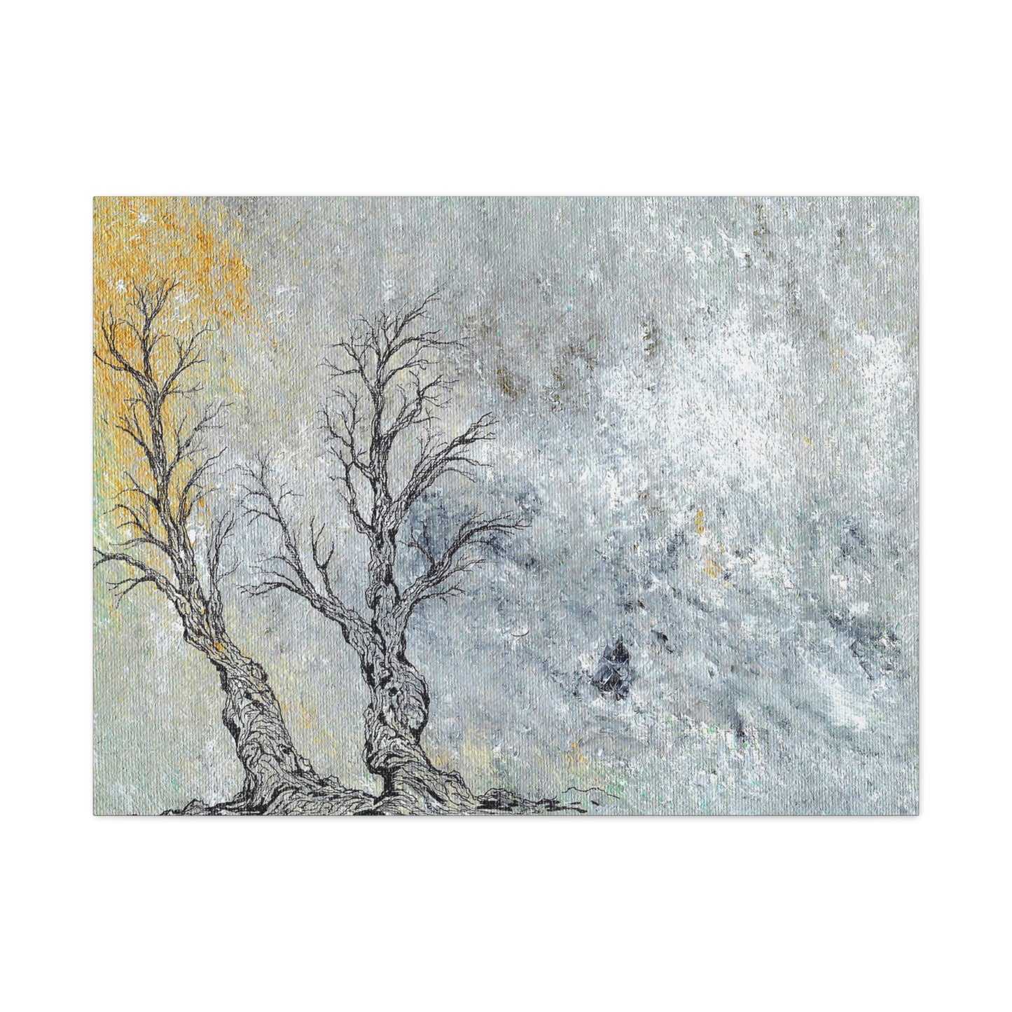 Titled "Trees In The Forest Of Life" Abstract On Canvas