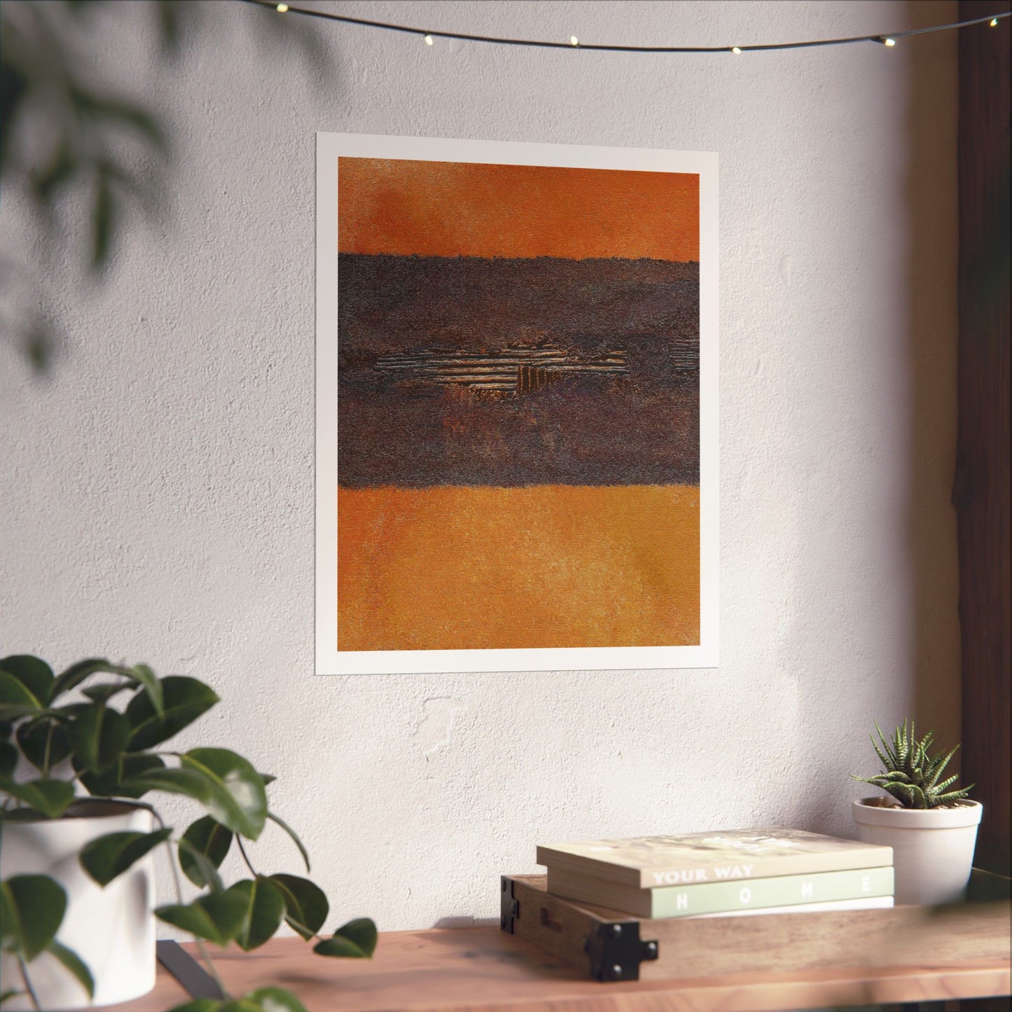 Titled "Horizon" Art Print On Paper In 4 Sizes