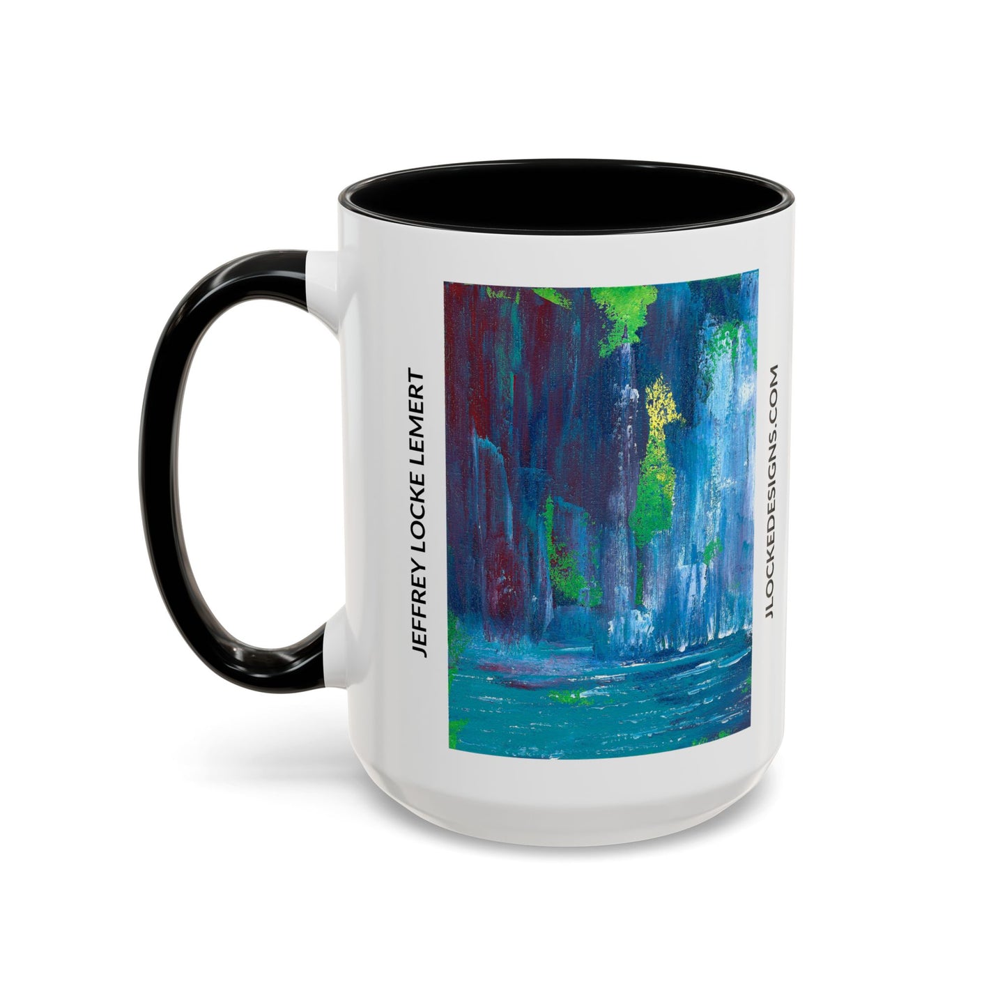 Coffee Mug With Original Art Design Waterfall