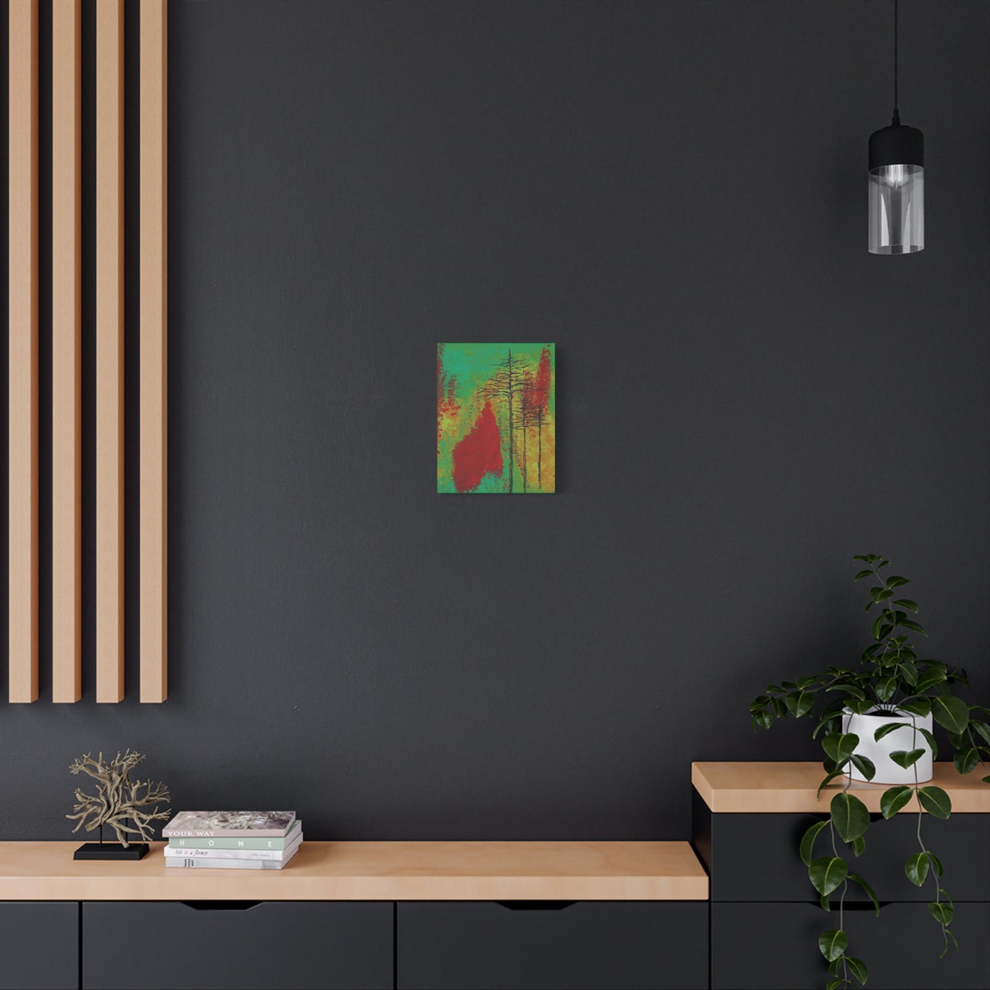 Titled "Density" Acrylic And Ink On Canvas
