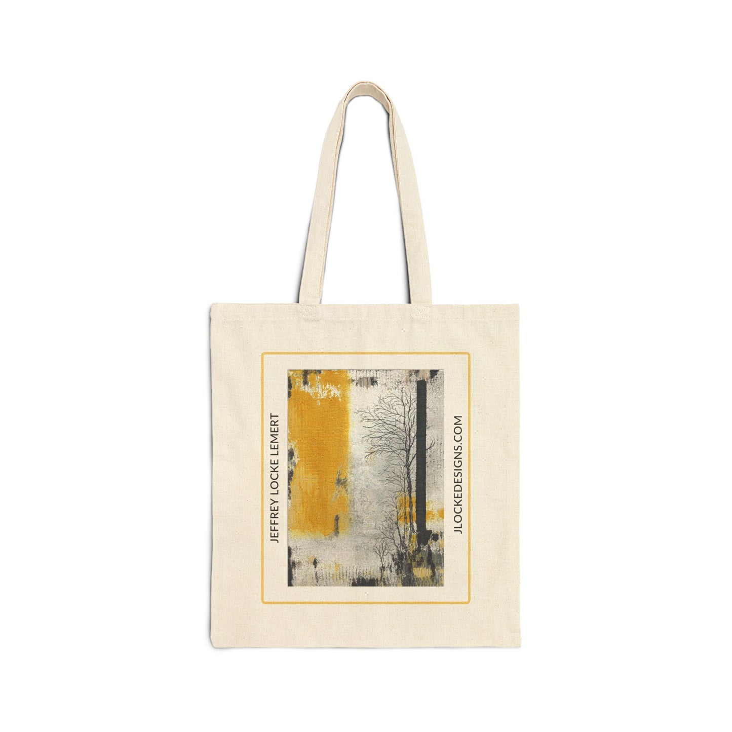 Canvas Tote Bag - Original Abstract Art Design "When The Sun Rises"