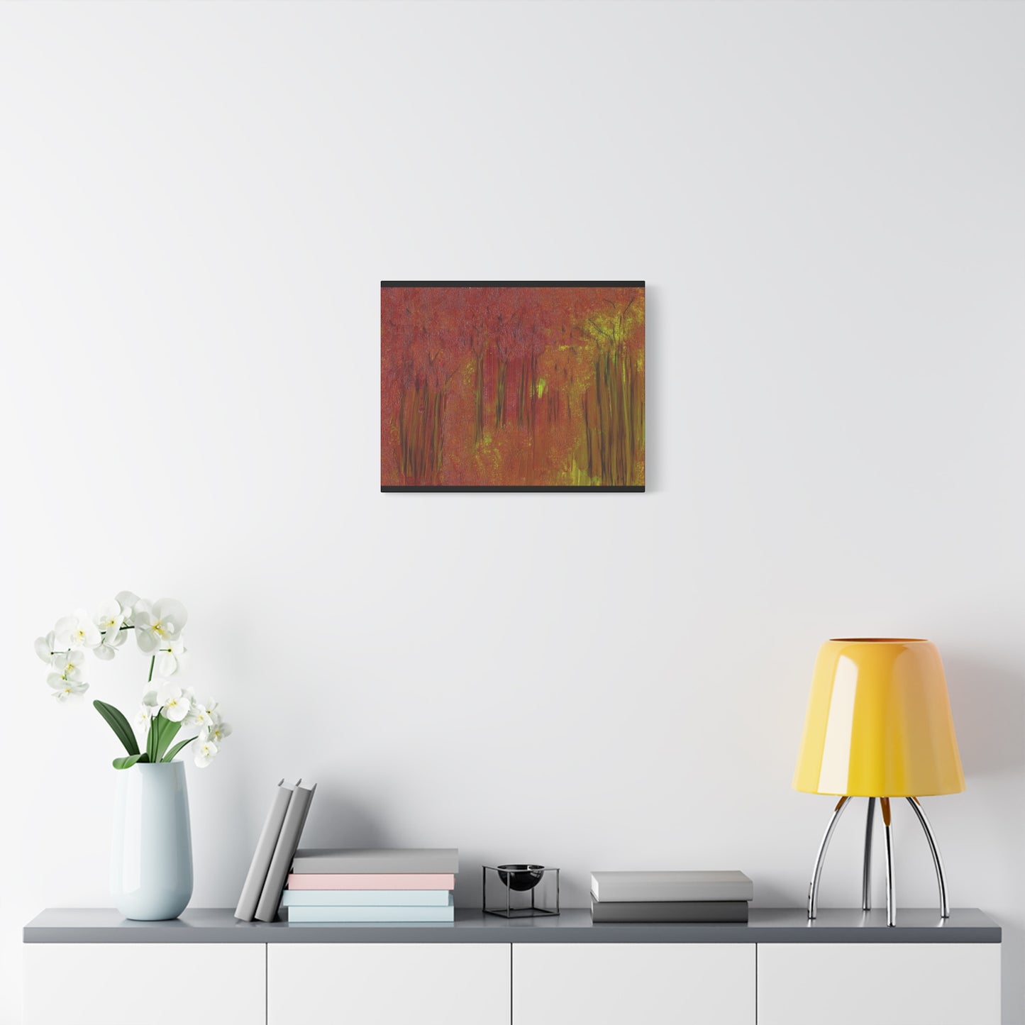 Titled "The Whispering Forest" Abstract On Canvas
