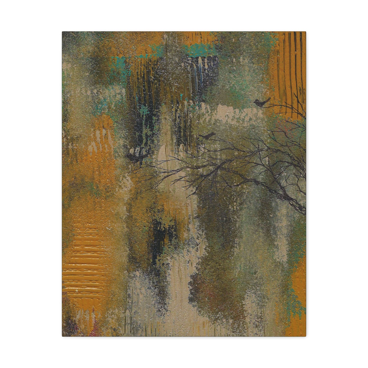 Titled "Sanctuary" Abstract On Canvas
