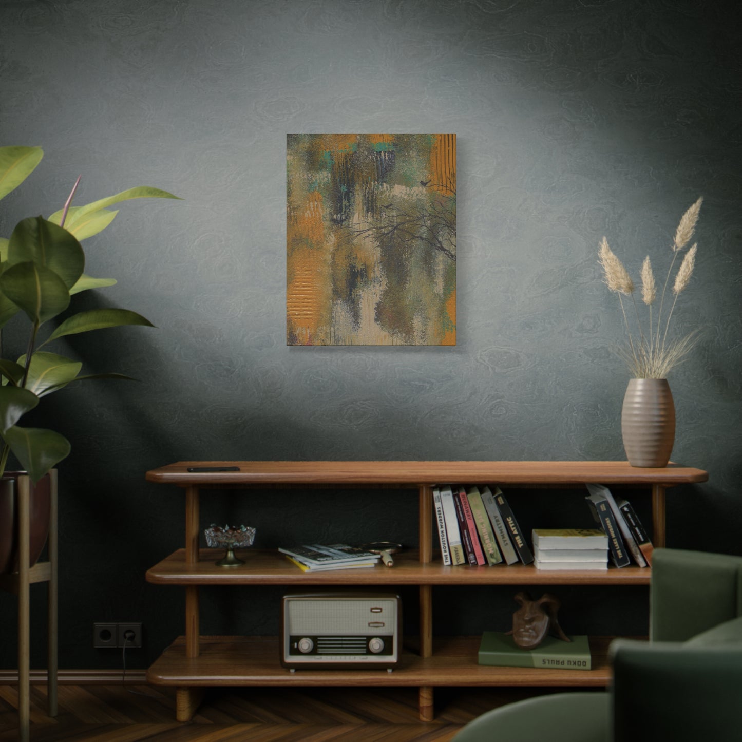Titled "Sanctuary" Abstract On Canvas