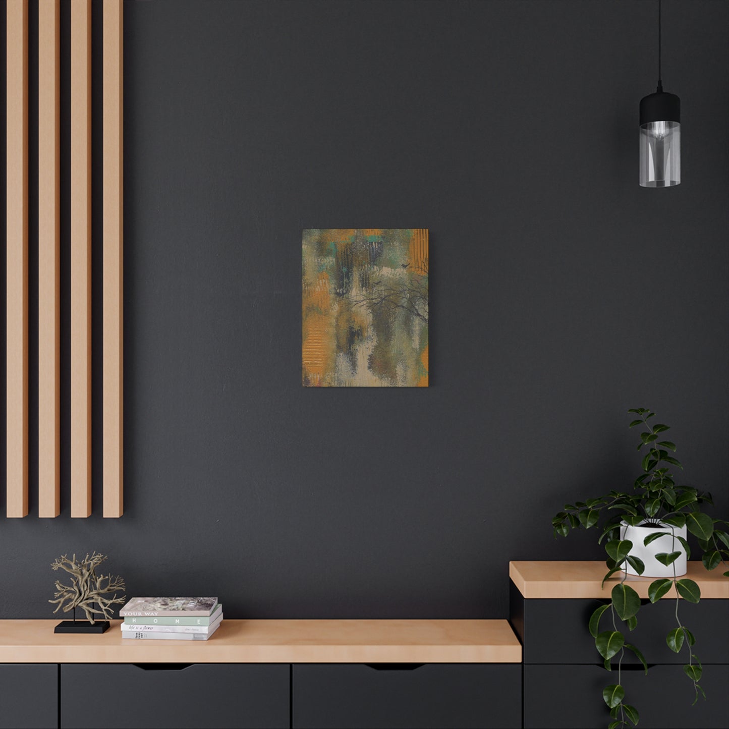 Titled "Sanctuary" Abstract On Canvas