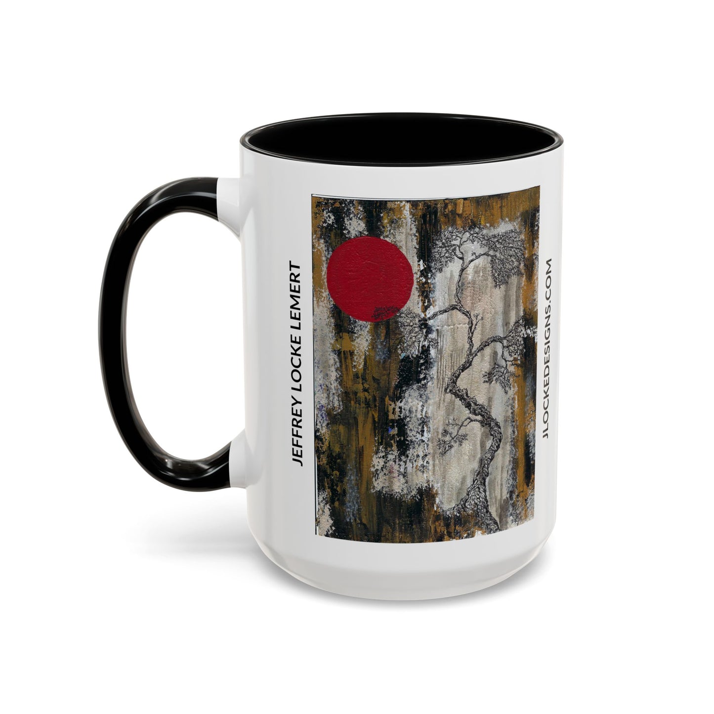 Coffee Mug With Original Art Design When The Red Moon Rises