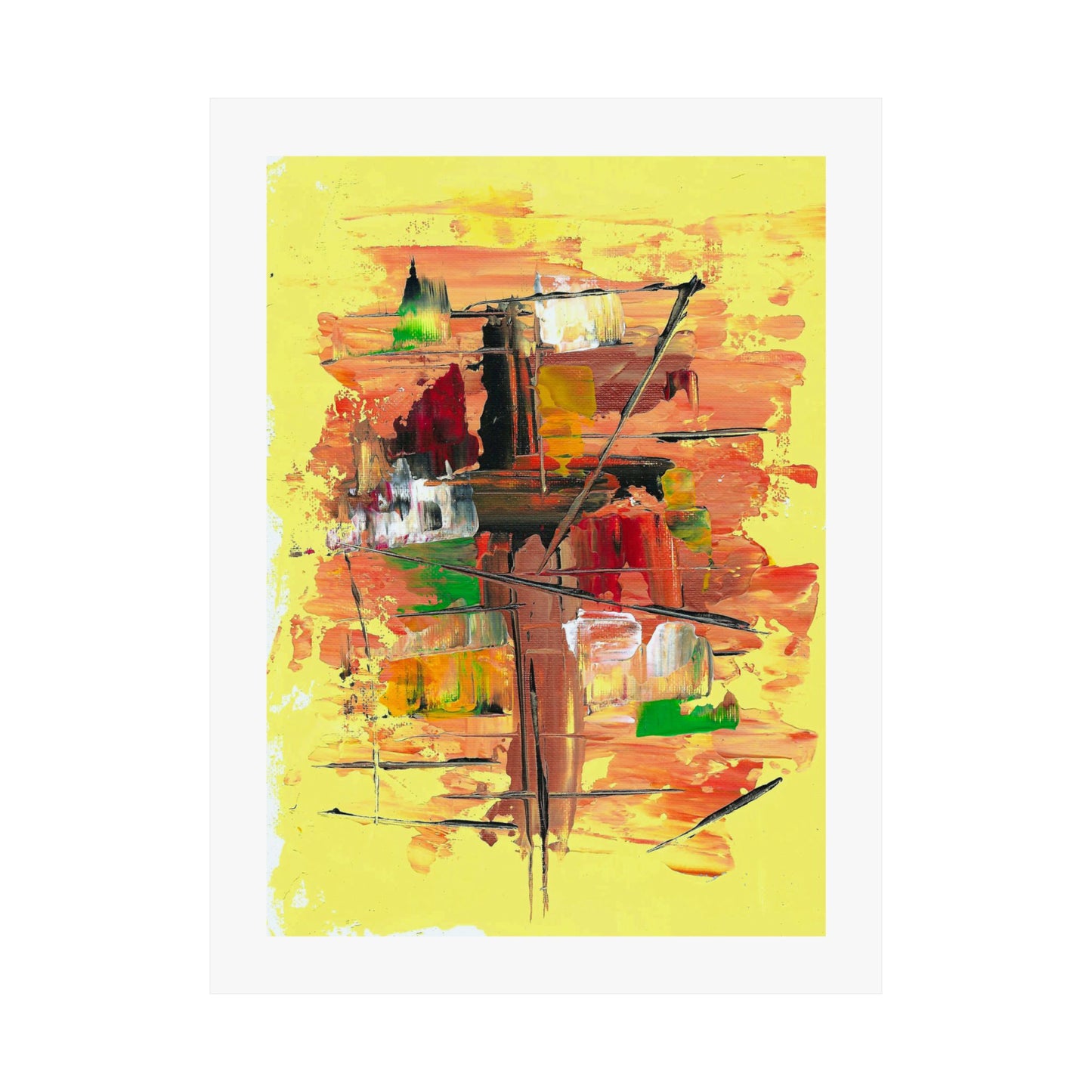 Titled 'In The Harbor' Art Print On Paper In 4 Sizes