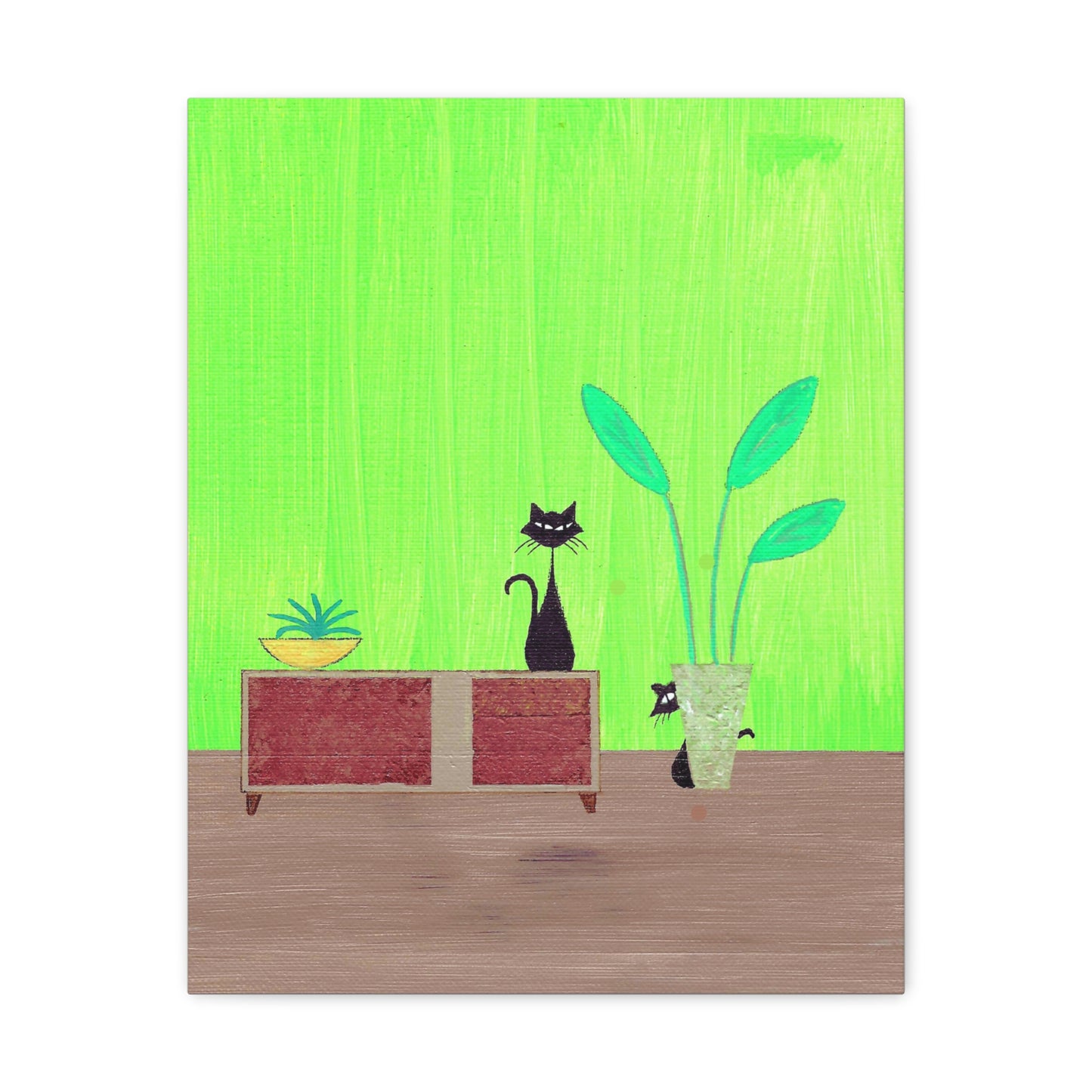 Peek-A-Boo Vintage Inspired Canvas Print